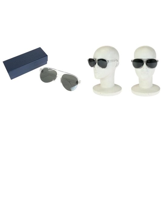 Louis Vuitton LV Rainbow Mirror Lens Clear Gray Silver Acetate Metal Sunglasses main image 8